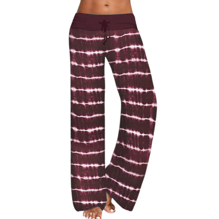 Comfortable harem pants for ladies with elastic waistband and unique batik design Lune London