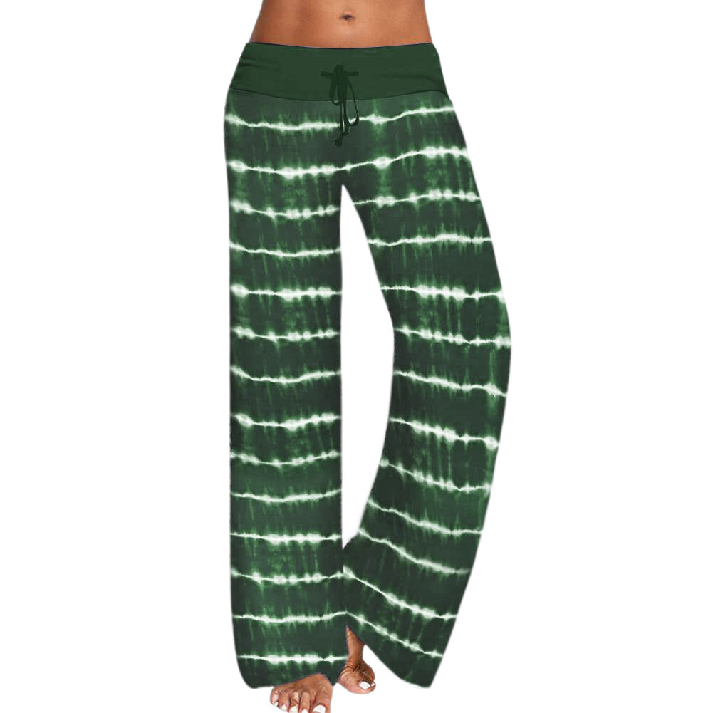 Comfortable harem pants for ladies with elastic waistband and unique batik design Lune London