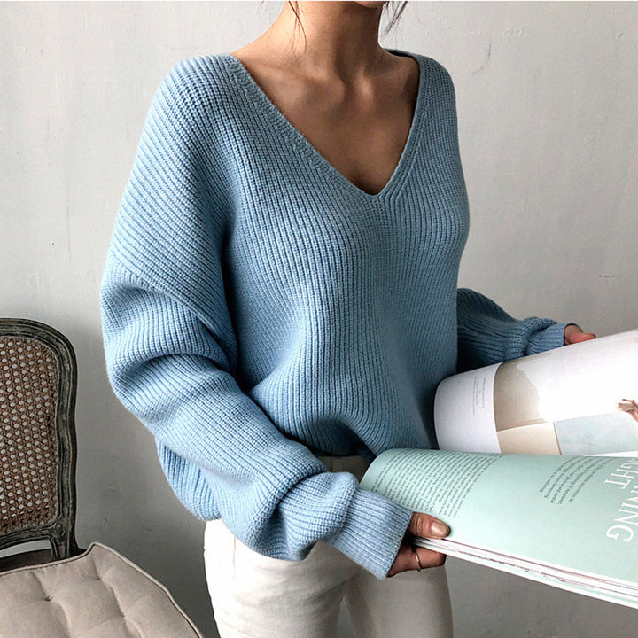 Ladies viscose sweater with a loose fit Lune London