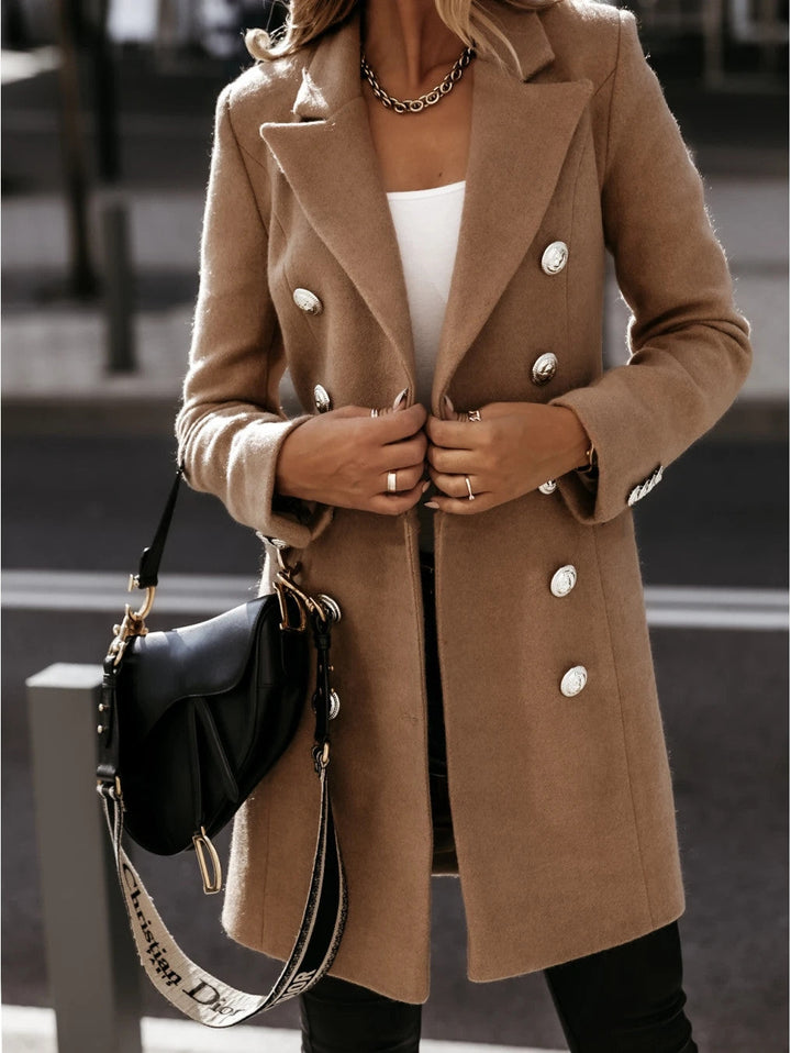 Lune London | Blazer Coat Tailored Fit Wool Feel Double Breasted Suit Collar