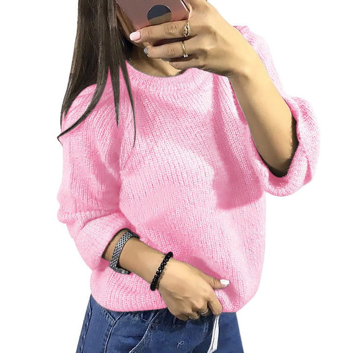 Pull femme décontracté en tricot doux Lune London