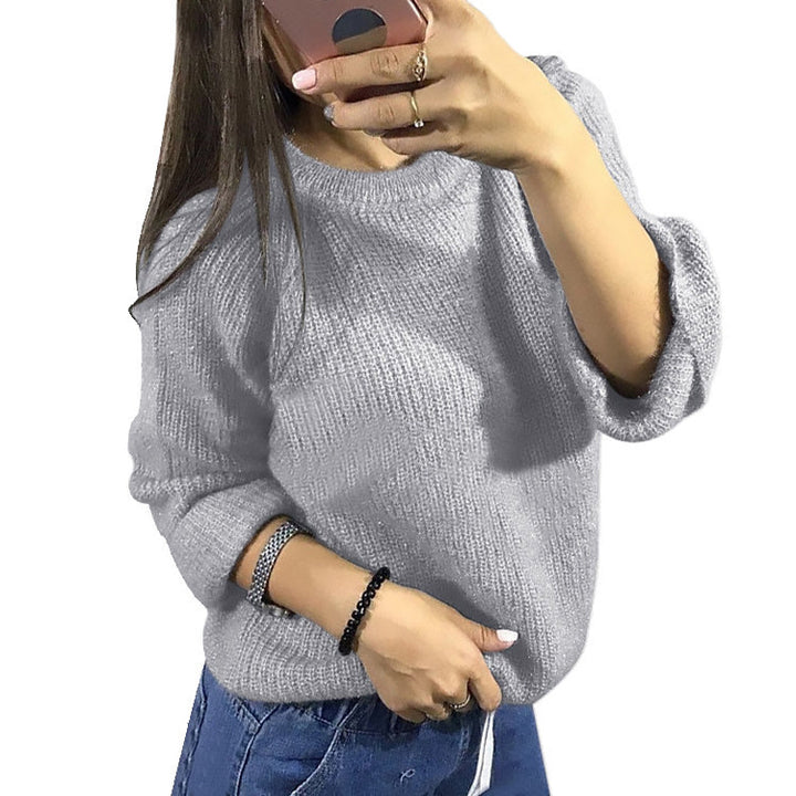 Pull femme décontracté en tricot doux Lune London