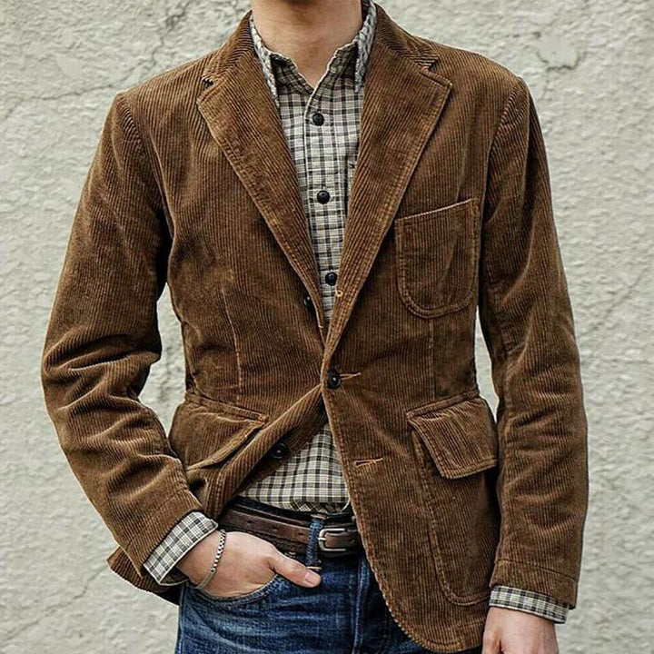 Corduroy jacket for men with modern cut Lune London