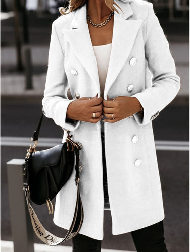Lune London | Blazer Coat Tailored Fit Wool Feel Double Breasted Suit Collar