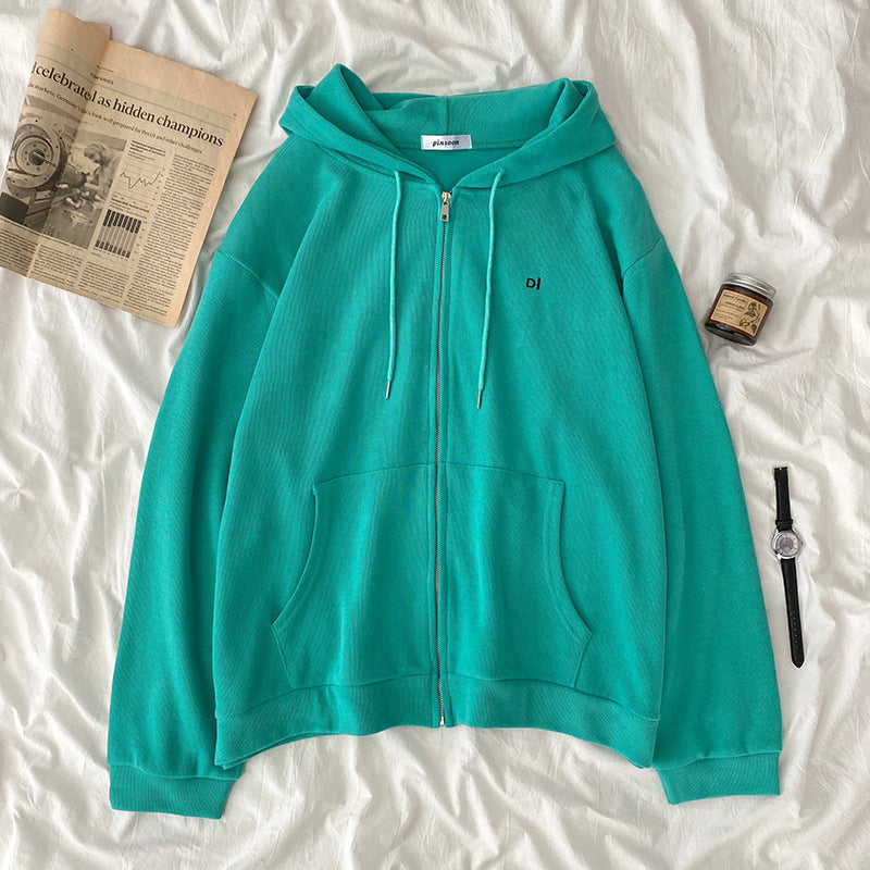 Women casual hoodie with full zip and practical side pockets Lune London