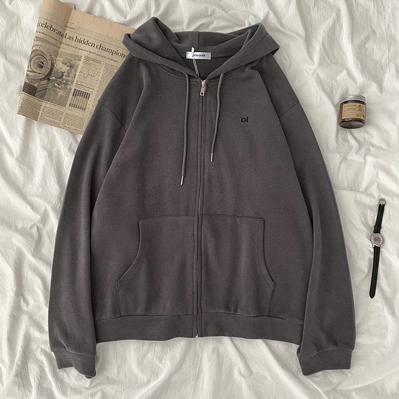 Women casual hoodie with full zip and practical side pockets Lune London