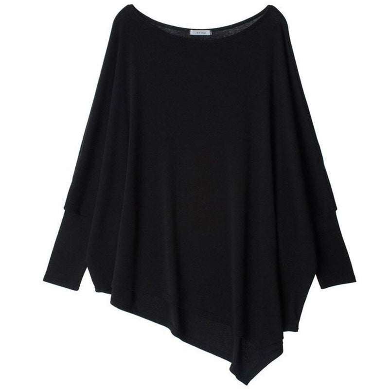 Haut surdimensionné pour femme avec ourlet asymétrique et coupe décontractée Chic & Stil