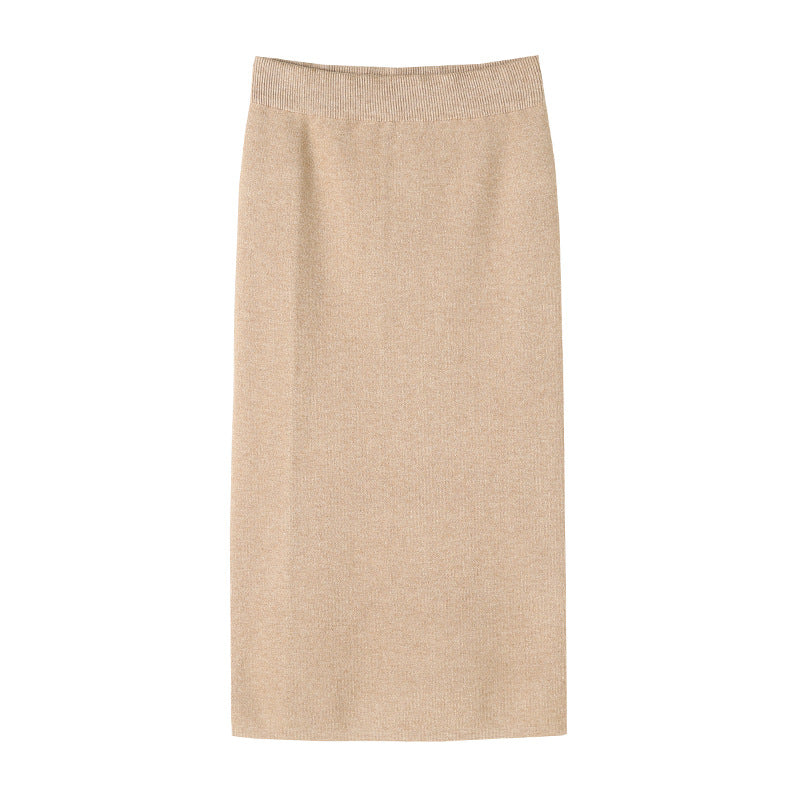 Ladies Elegant and figure-hugging Knit Midi Skirt Chic & Stil
