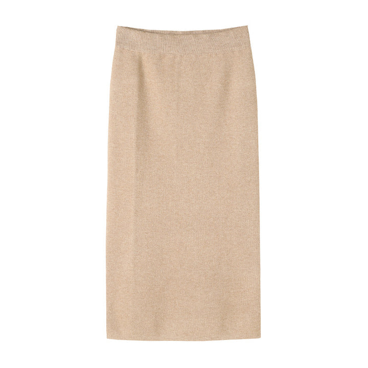 Ladies Elegant and figure-hugging Knit Midi Skirt Chic & Stil