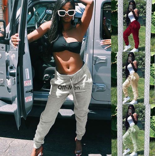 Sporty leisure pants for women with elastic waist and practical pockets Lune London