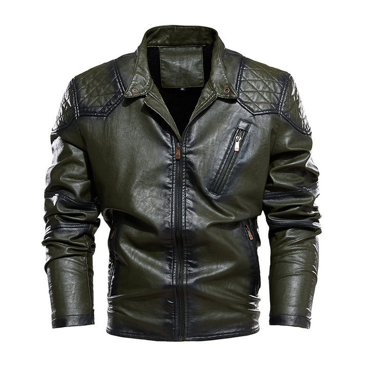 Lune London Men's Biker Jacket in Faux Leather