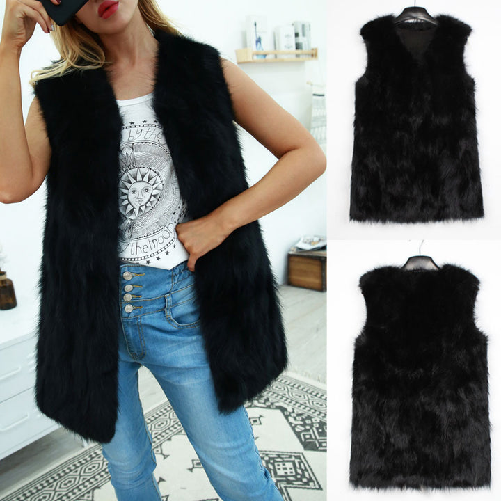 Ladies Chic and Stylish Faux Fur Gilet