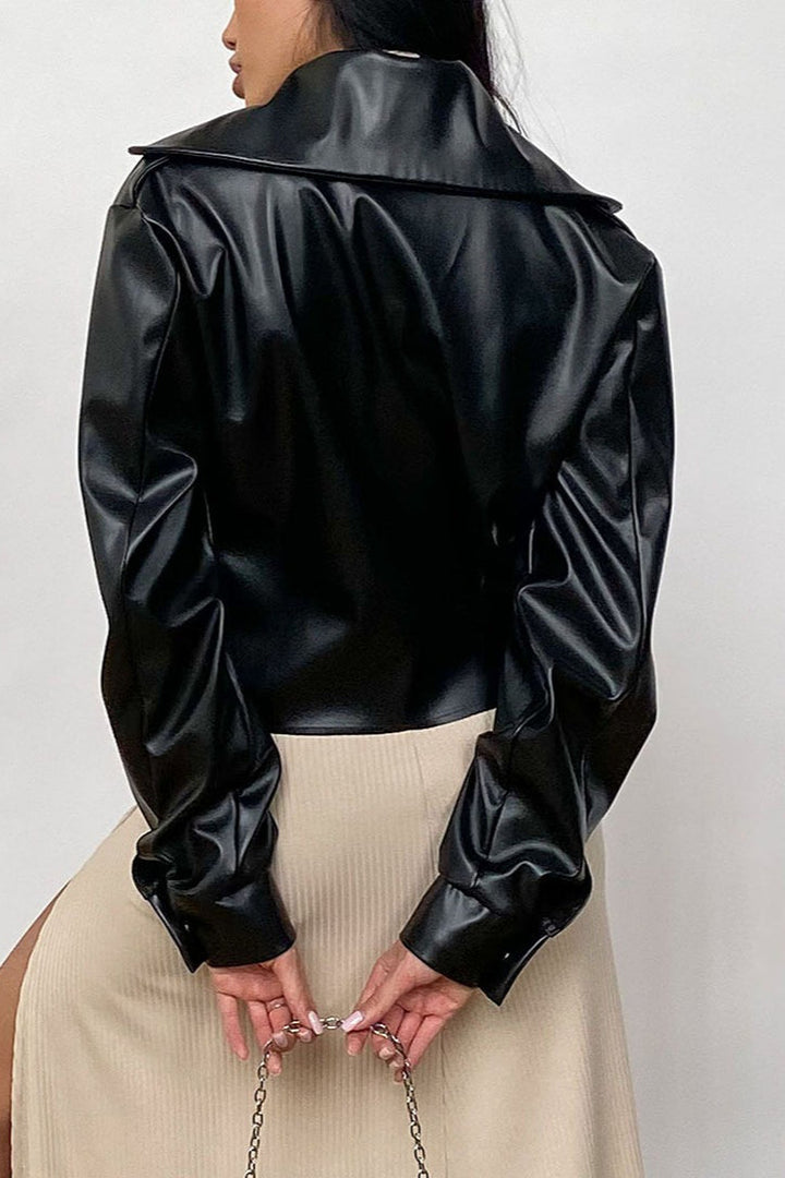 Lune London | Collar Leather Biker Jacket