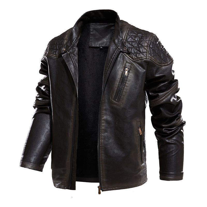 Lune London Men's Biker Jacket in Faux Leather
