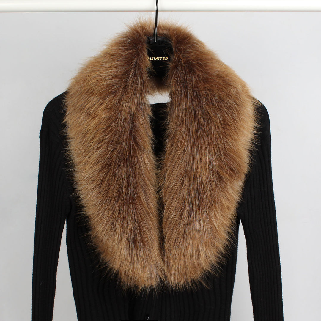 Ladies Luxury Faux Fur Scarf Lune London