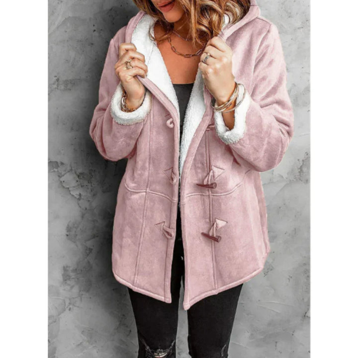 Lune London | Jacket - Loose Fit - Fleece Lining - Mid-Length - Hood - Lace Closure