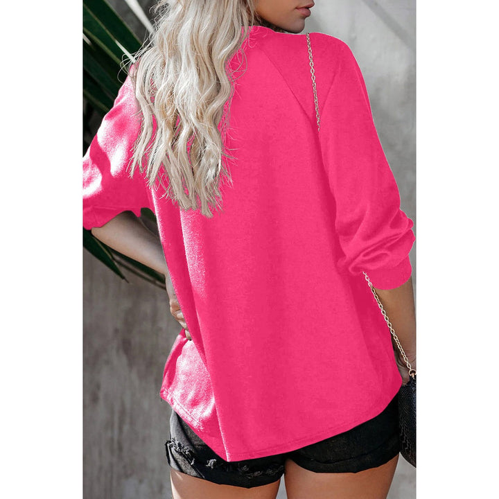 Sweat-shirt femme à épaule dénudée avec imprimé motivant Chic & Stil