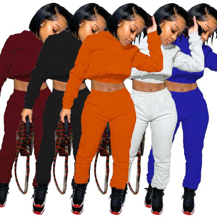 Ladies Chic and Stylish Comfortable Hoodie Set with Trendy Lace Details