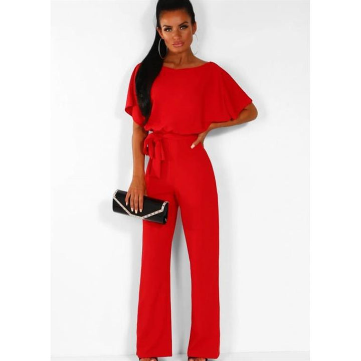 Elegant set for women consisting of a flowing blouse and flared pants Lune London