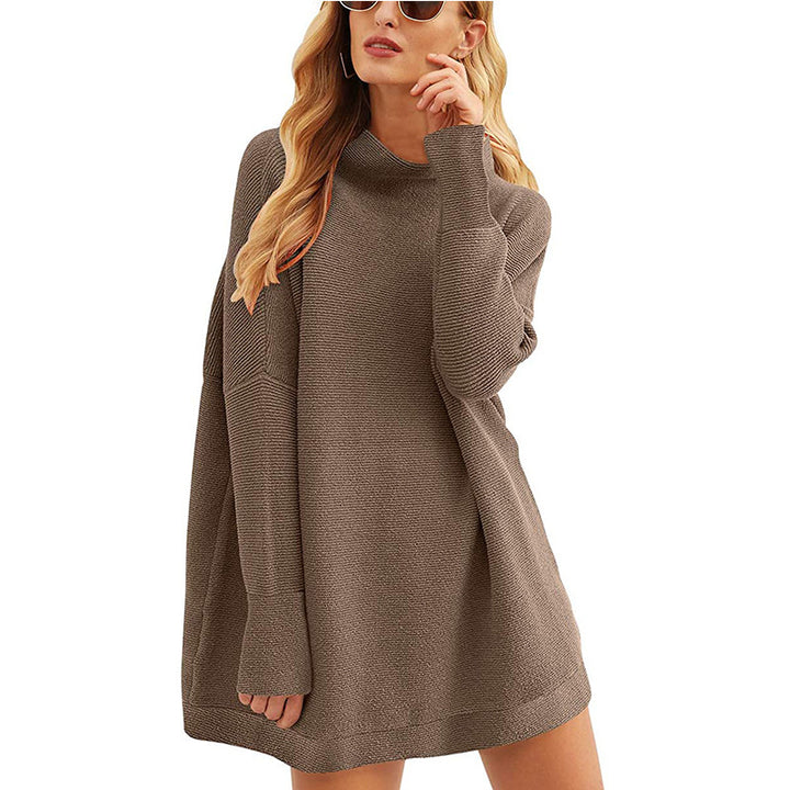 Ladies Casual Knit Sweater with Long Sleeves and Dropped Shoulder Lune London