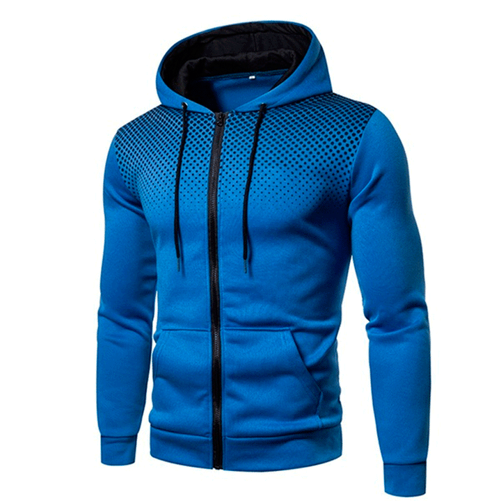 Men's sports jacket with perforated design and practical pockets Lune London