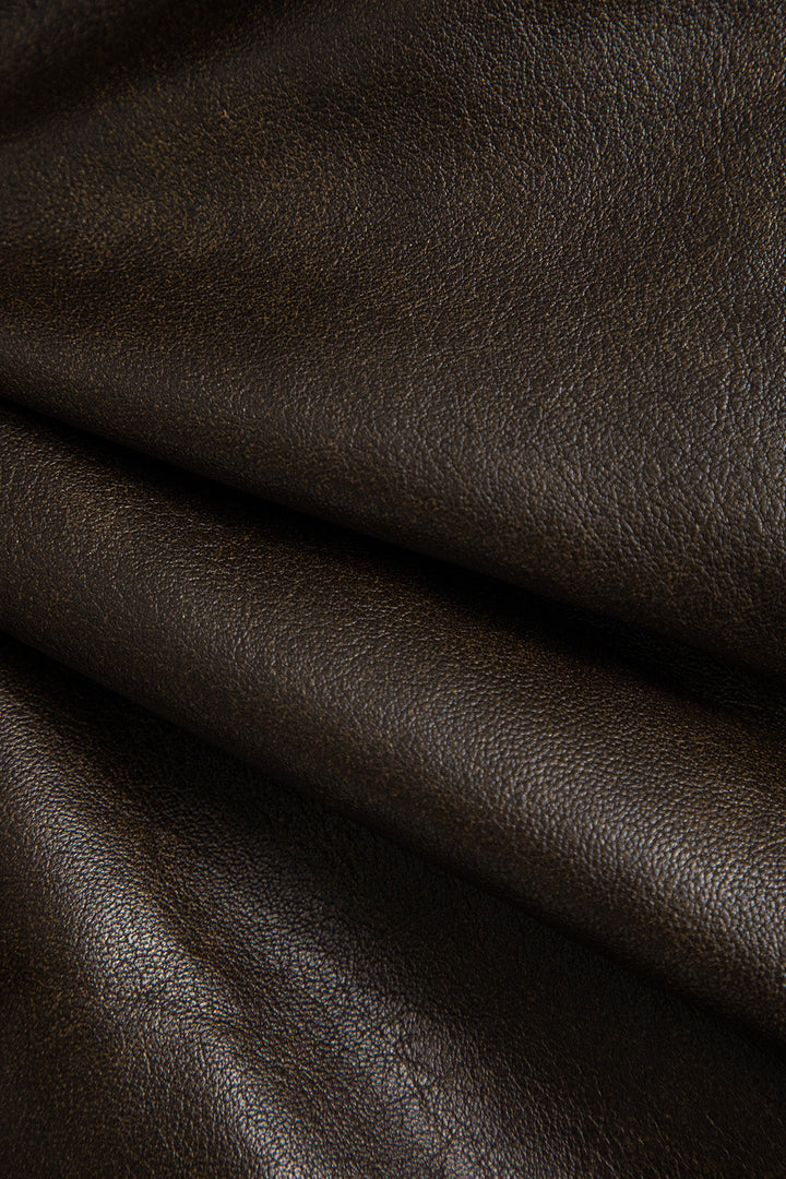 Lune London | Leather Tie Front Overlap Jacket