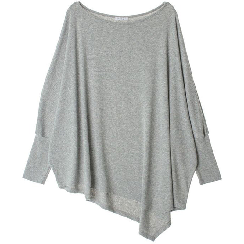 Haut surdimensionné pour femme avec ourlet asymétrique et coupe décontractée Chic & Stil
