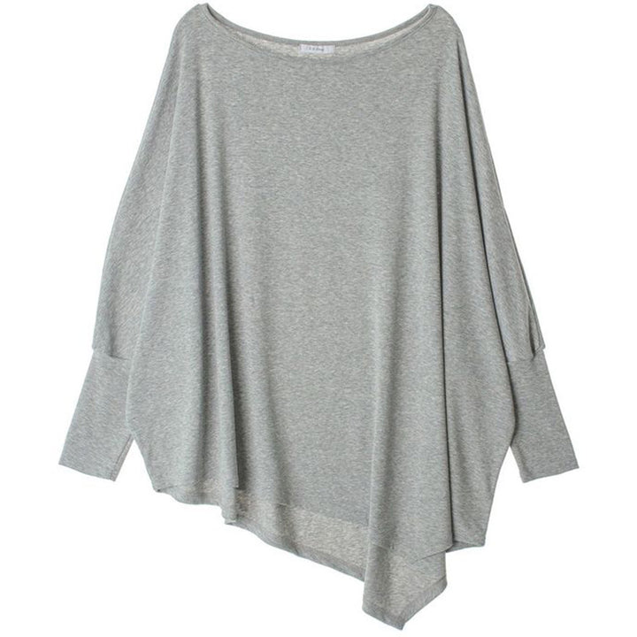 Haut surdimensionné pour femme avec ourlet asymétrique et coupe décontractée Chic & Stil
