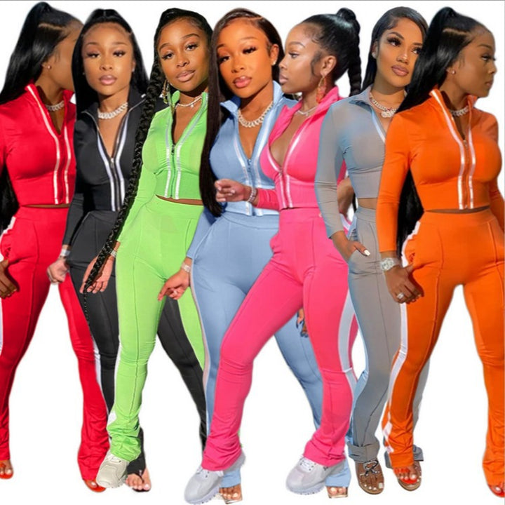 Women's athletic set with high-quality zipper Lune London