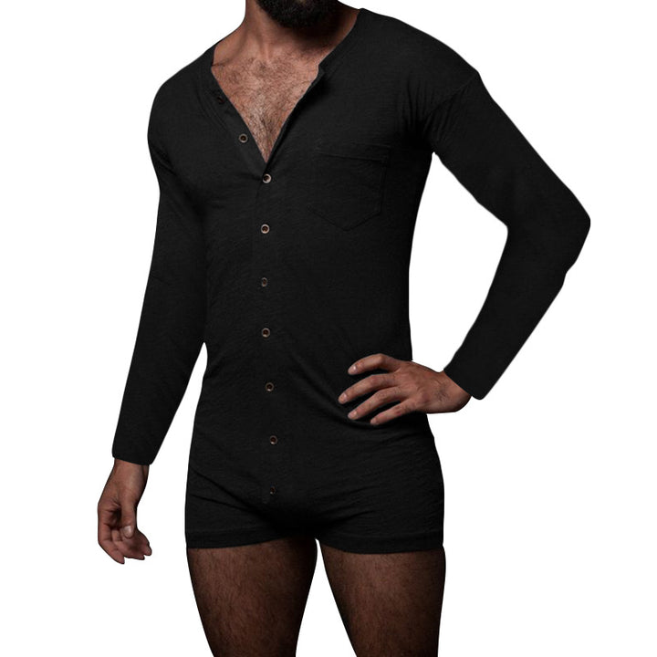 Men's jumpsuit with modern button design and practical chest pocket Lune London