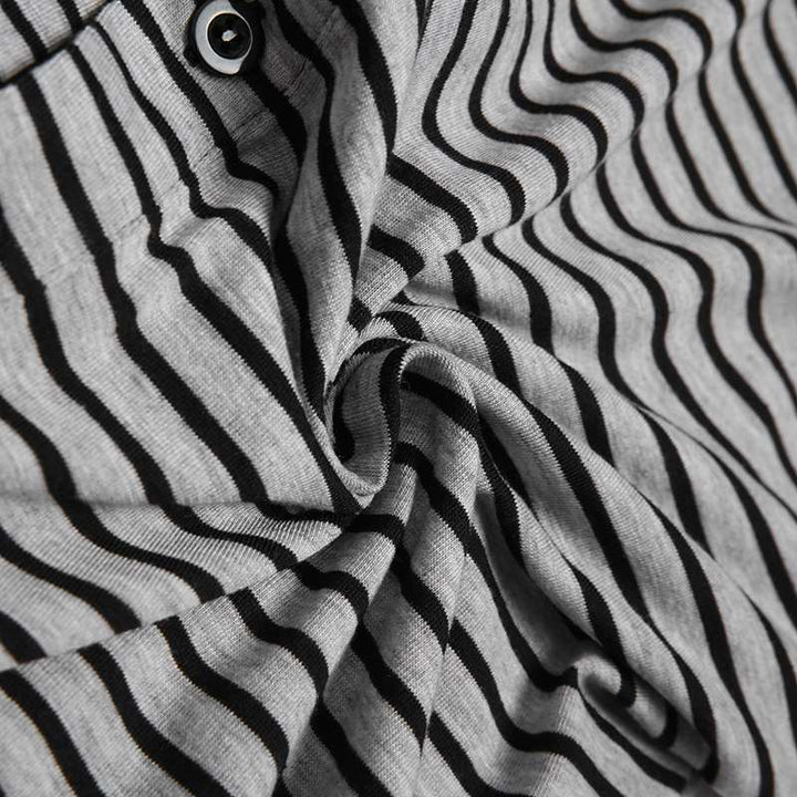Men's Long Sleeve Pajama Set with Comfortable Button Design Lune London