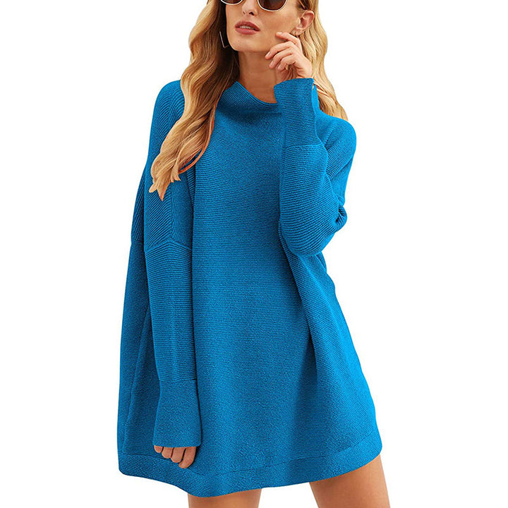Ladies Casual Knit Sweater with Long Sleeves and Dropped Shoulder Lune London