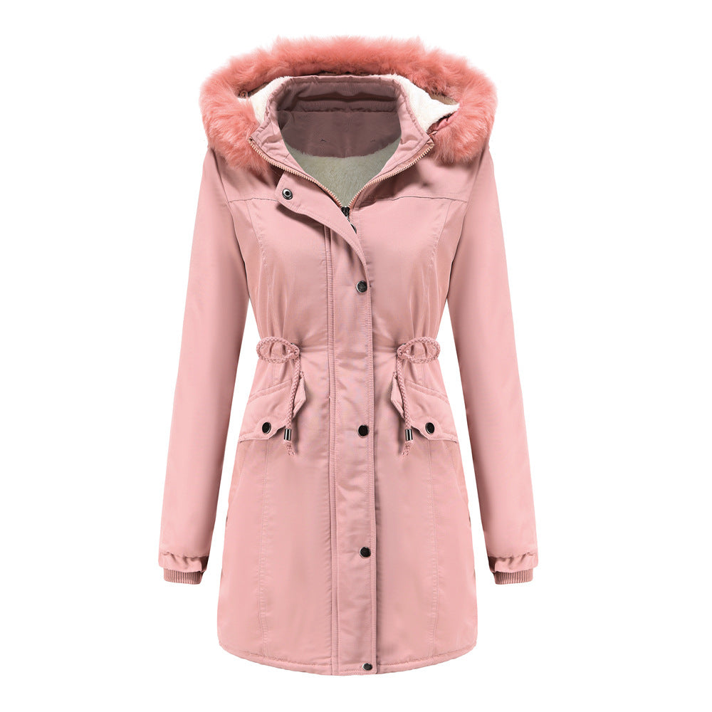 Women's Fashionable Functional Jacket with Removable Hood and Cozy Faux Fur Lune London