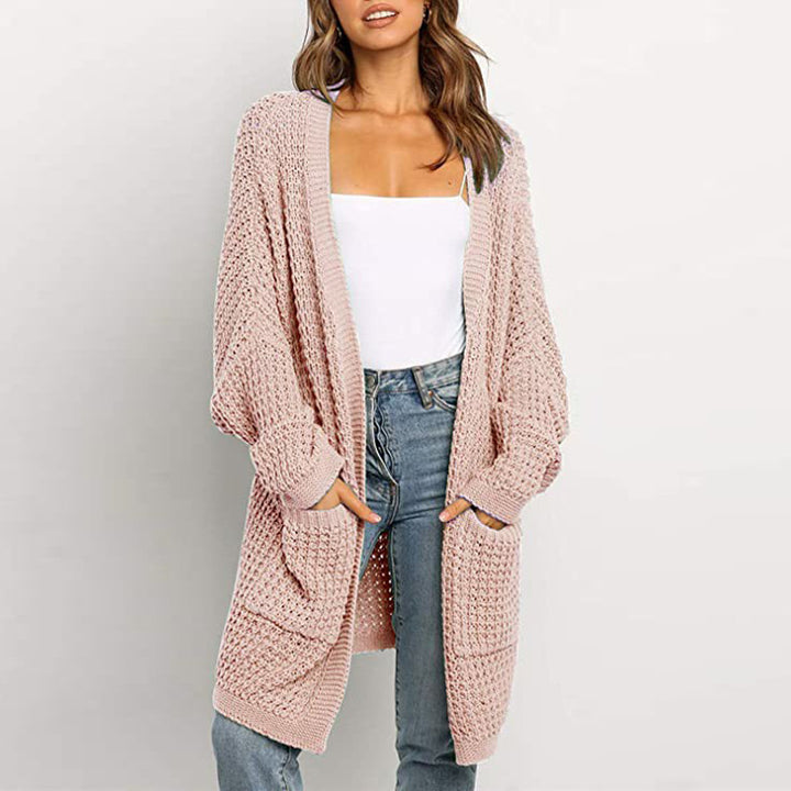 Cardigan en tricot épais pour femmes avec poches pratiques et coupe ample Chic & Stil