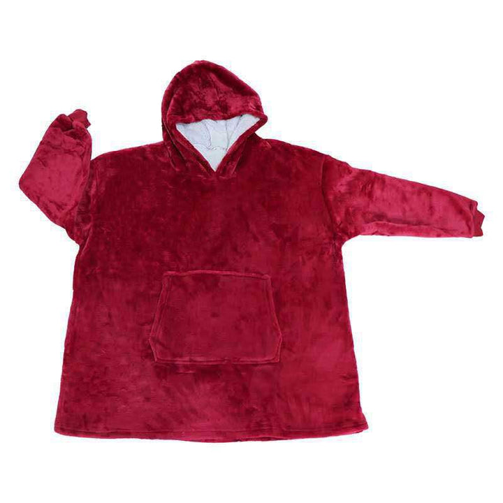 Women Large Soft Fleece Hoodie with Practical Pockets Lune London