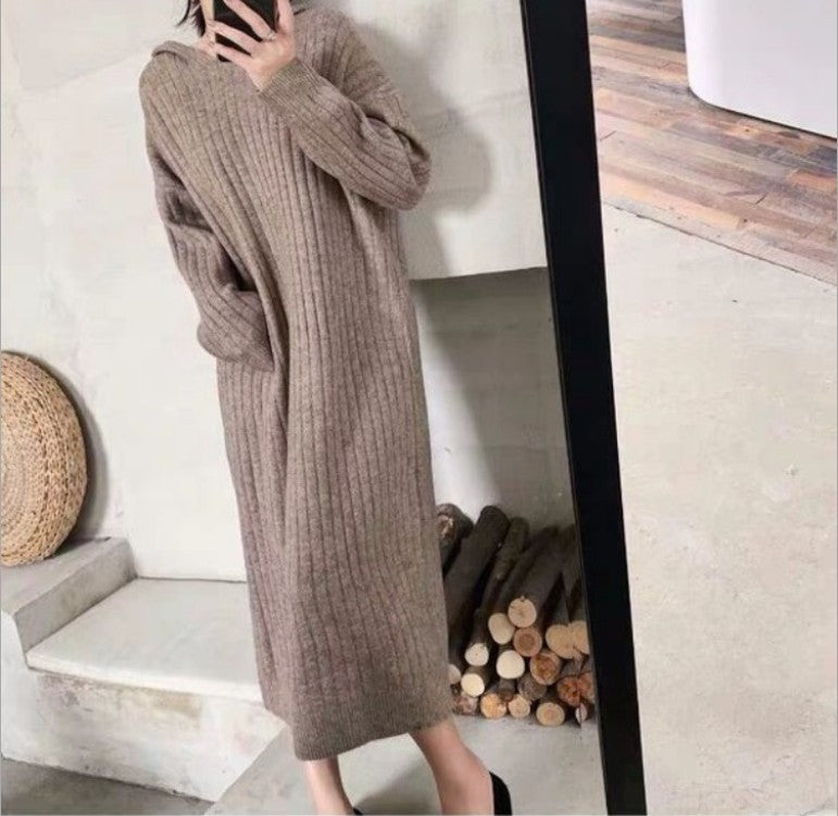 Women's knit dress with a ribbed design and a relaxed fit Lune London