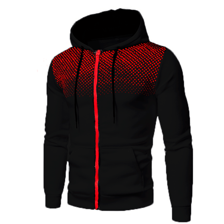 Men's sports jacket with perforated design and practical pockets Lune London