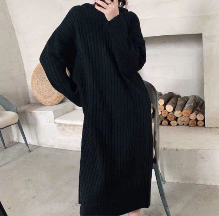 Women's knit dress with a ribbed design and a relaxed fit Lune London
