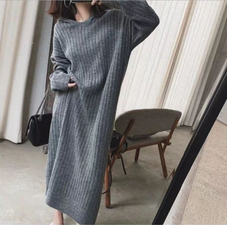 Women's knit dress with a ribbed design and a relaxed fit Lune London