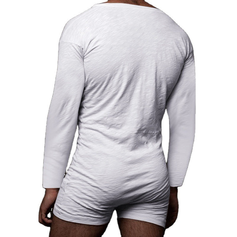Men's jumpsuit with modern button design and practical chest pocket Lune London