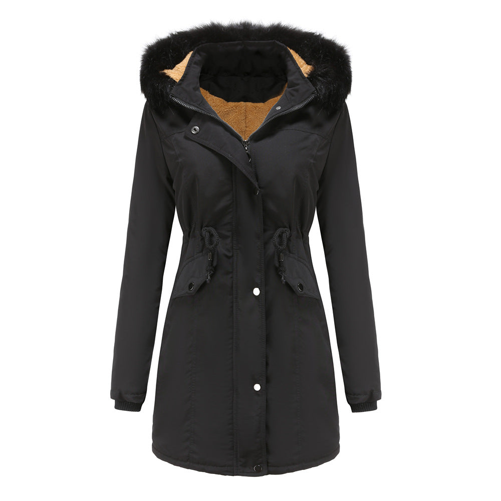 Women's Fashionable Functional Jacket with Removable Hood and Cozy Faux Fur Lune London