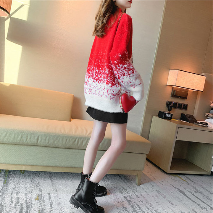 Lune London women's sweater with snowflake pattern