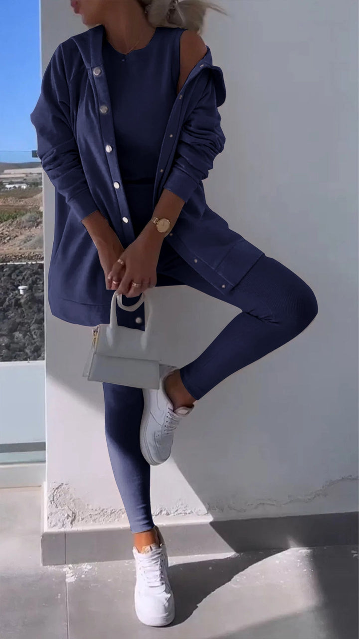 Lune London | Stylish vest set with hoodie