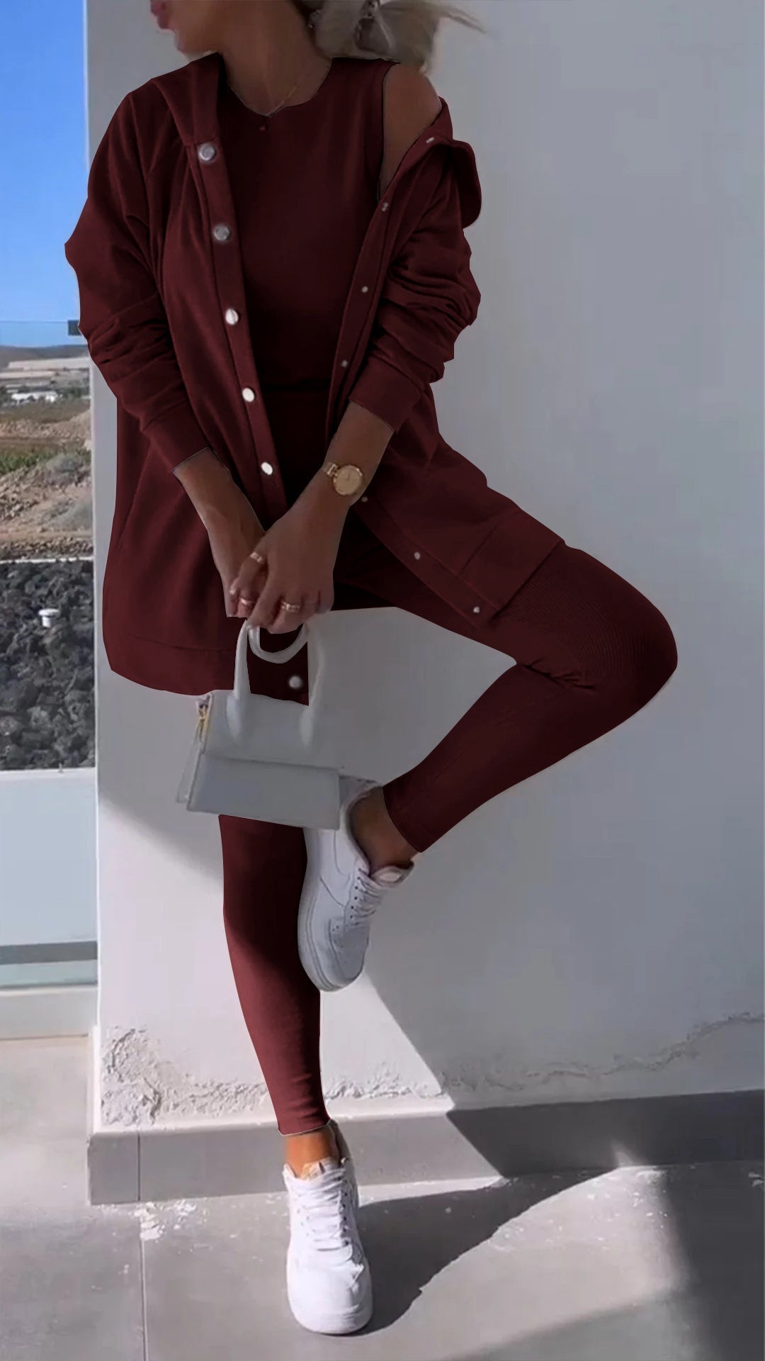 Lune London | Stylish vest set with hoodie