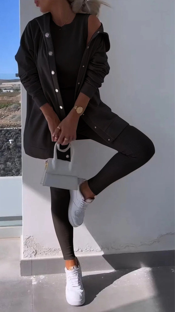 Lune London | Stylish vest set with hoodie