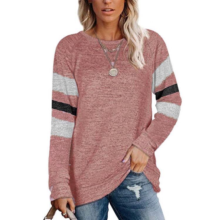 Casual long sleeve t-shirt for women with contrasting sleeve details Lune London