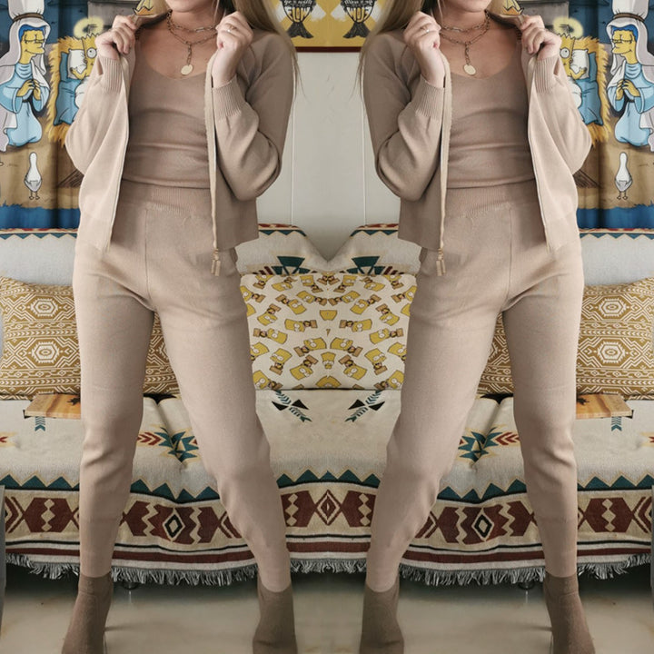 Women high quality leisure suit with zipper Lune London
