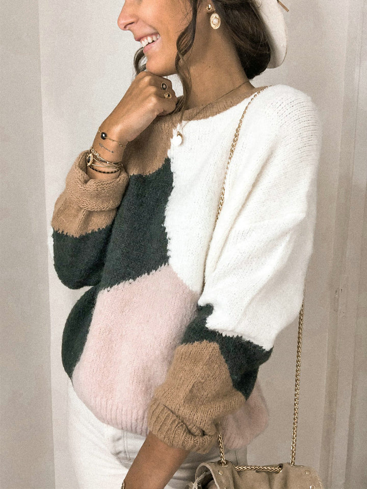 Casual sweater for women with geometric design and versatile style Lune London
