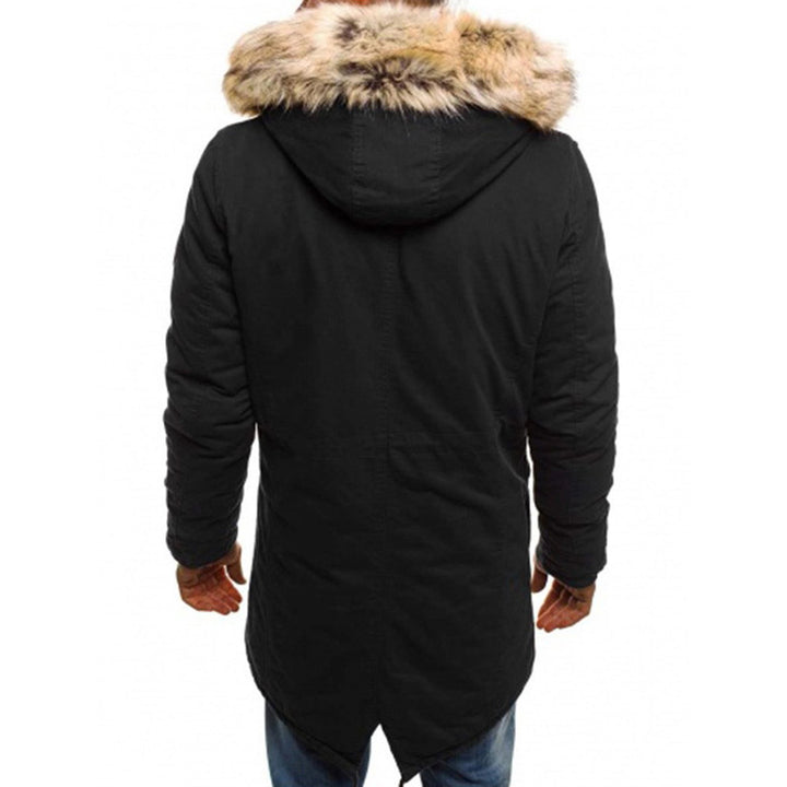 Men's parka lined with removable faux fur collar Lune London