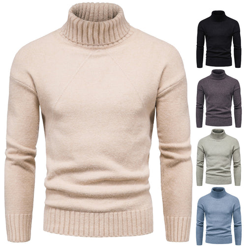 Ladies high-quality turtleneck sweater with luxurious knitted pattern Lune London